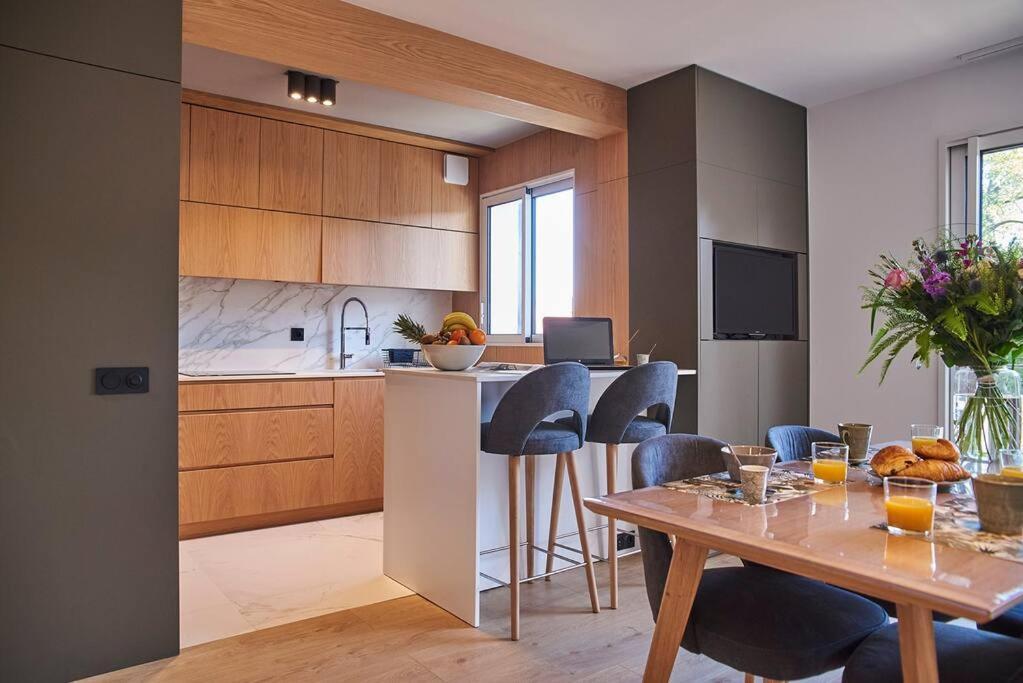 Magnifique Appartement Design Parking Chiberta Anglet Kültér fotó